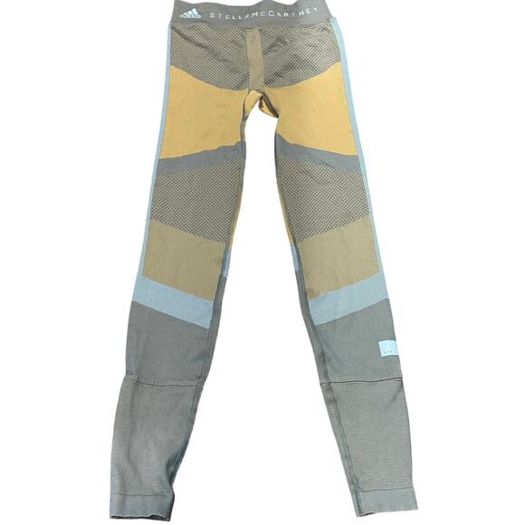 Adidas Stella McCartney Pants - Rare Adidas Stella McCartney Small Seamless Knit Running Tights SAMPLE Leggings